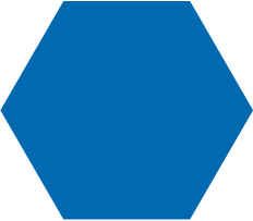 Héxagone bleu denim